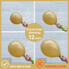 PartyWoo tan 5-inch balloons pack for filler and detail work