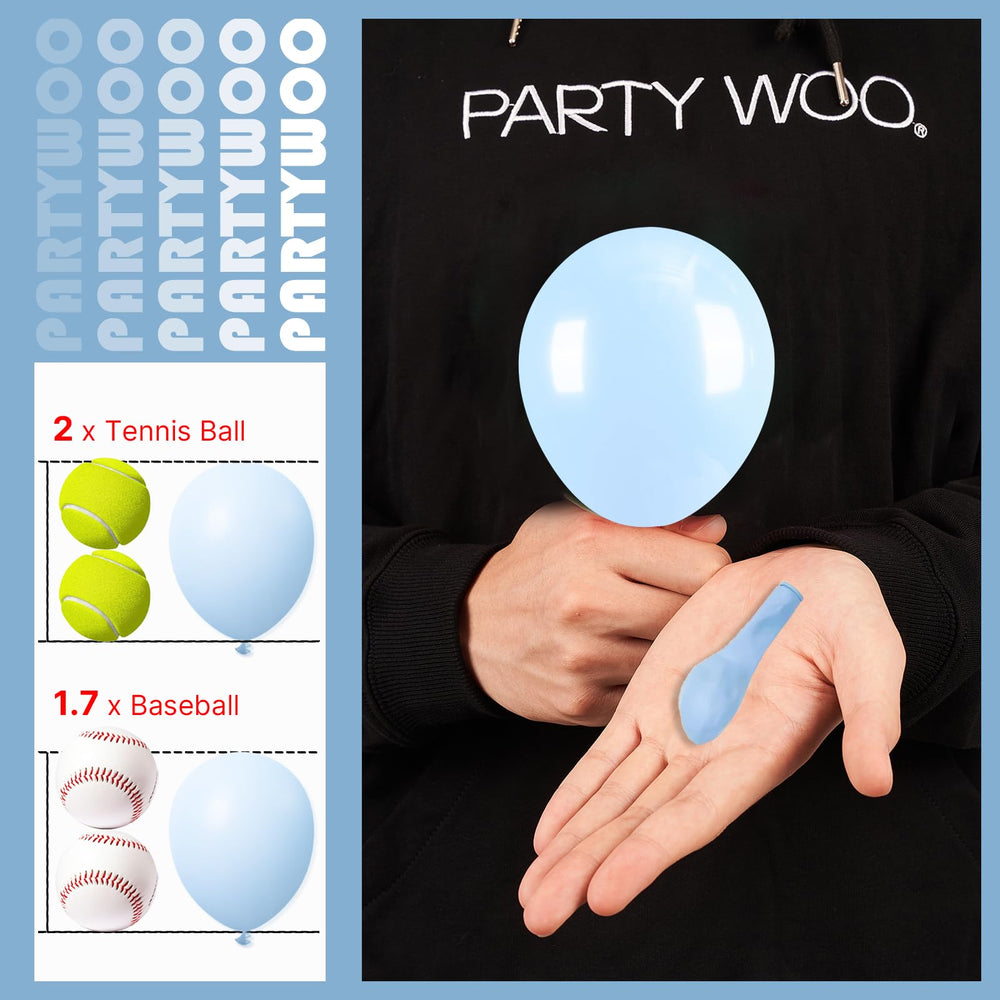 PartyWoo thick latex close-up showing durable balloon material