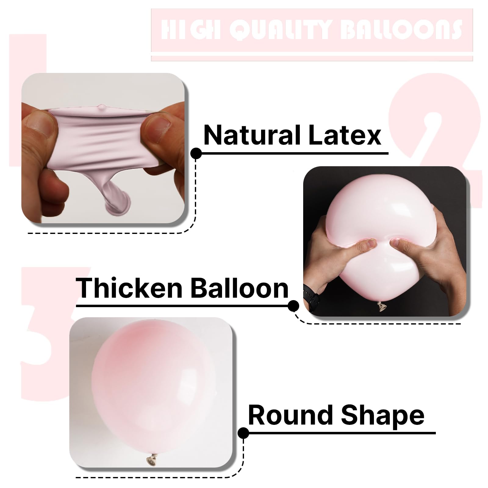 PartyWoo thick latex close-up highlighting durable material for long-lasting decor