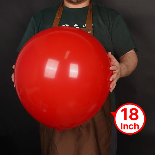 PartyWoo thick latex red balloons provide durable party decor.