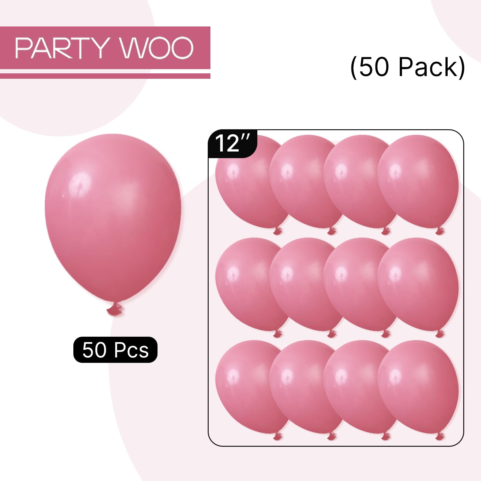 PartyWoo Valentine pink balloons add romantic flair to occasions