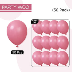 PartyWoo Valentine pink balloons add romantic flair to occasions