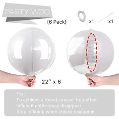 PartyWoo large foil balloons 22 inch ideal for bold party accents.