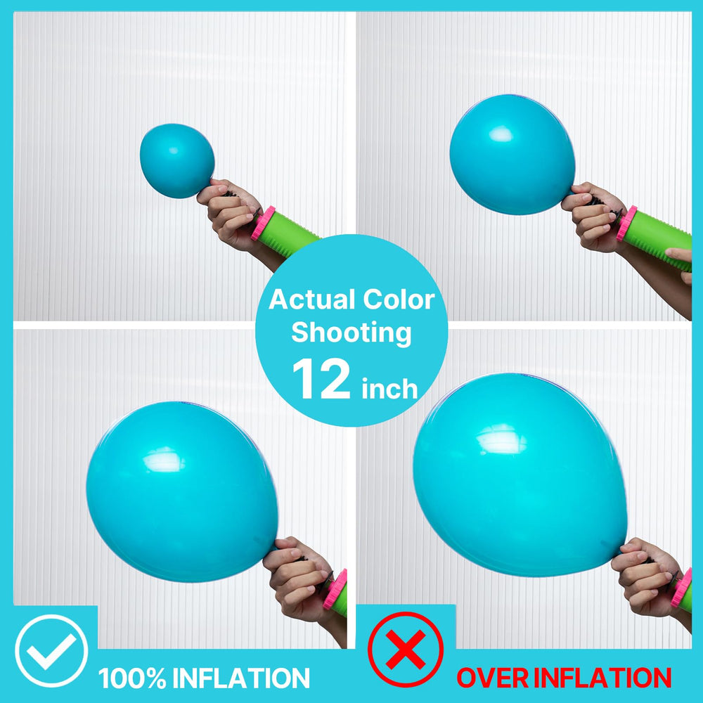PartyWoo teal balloons used for arches and garlands at celebrations.