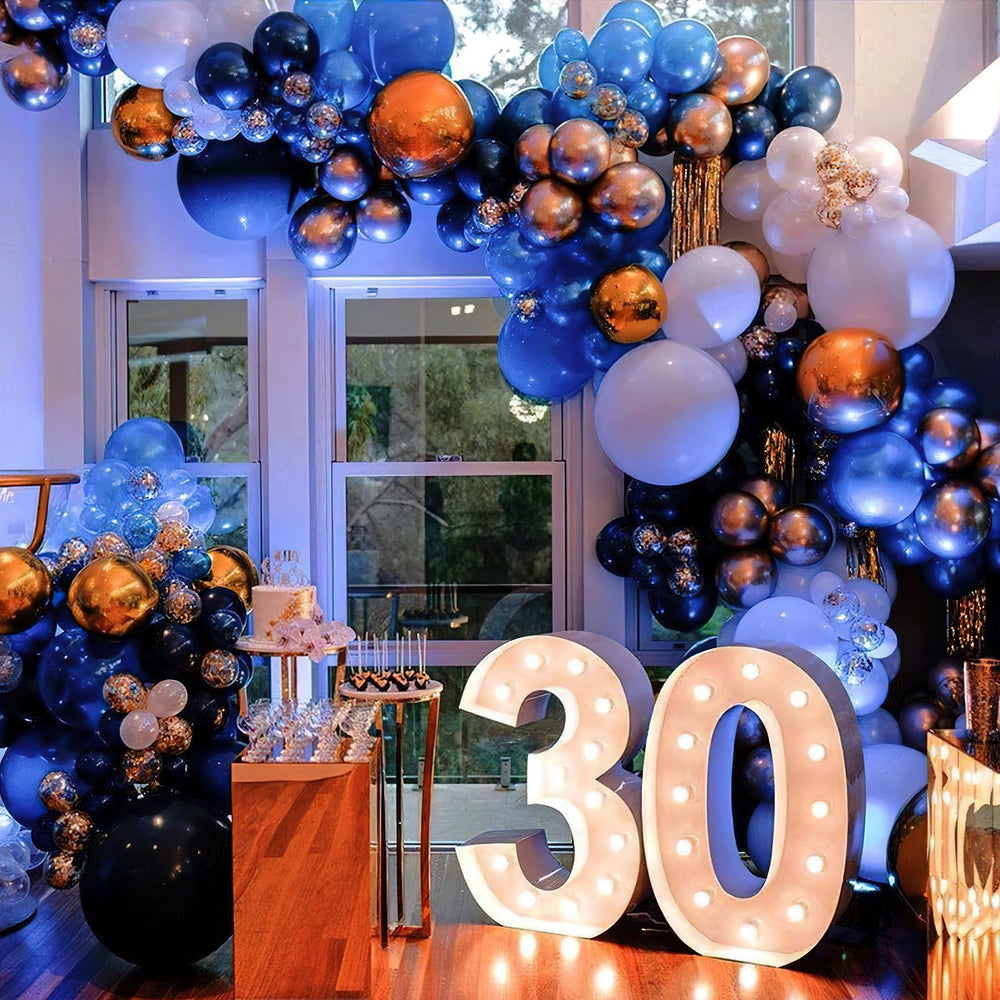 PartyWoo vibrant blue tone enhances weddings, baby showers, and birthday celebrations.