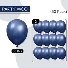 PartyWoo navy blue balloons accent wedding celebration decor