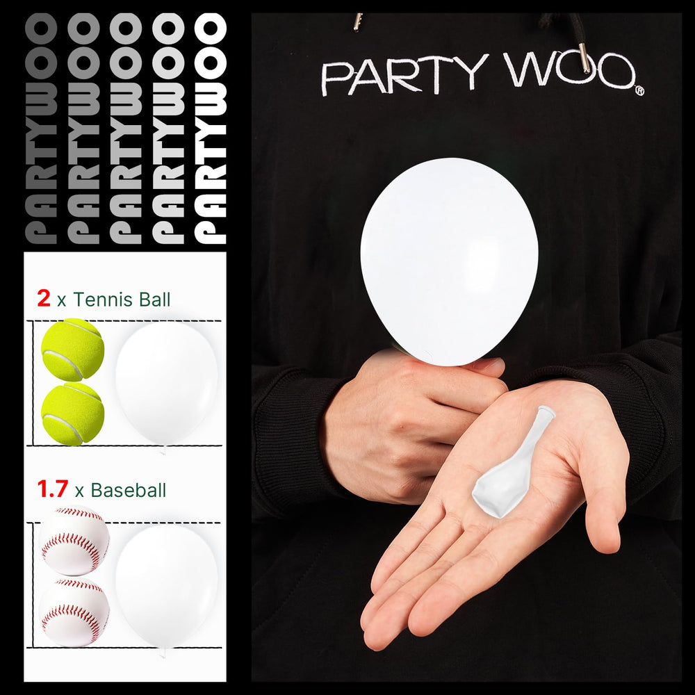 PartyWoo wedding decor balloons white enhance ceremonies with timeless neutral styling