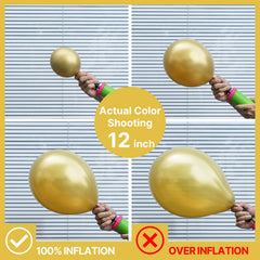 PartyWoo durable latex gold balloons resist wear for event decor.