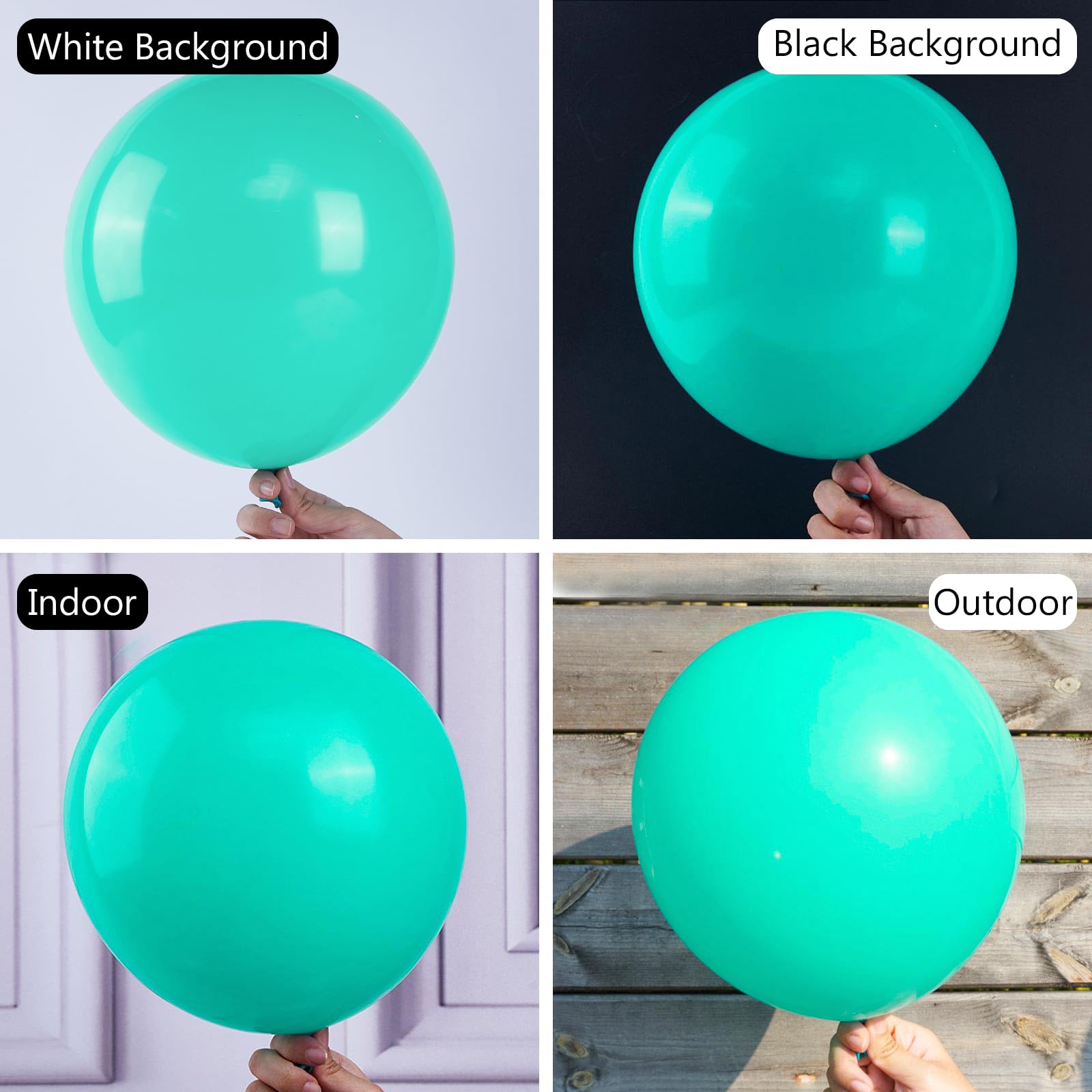 PartyWoo wedding teal balloons add sophisticated color to reception styling