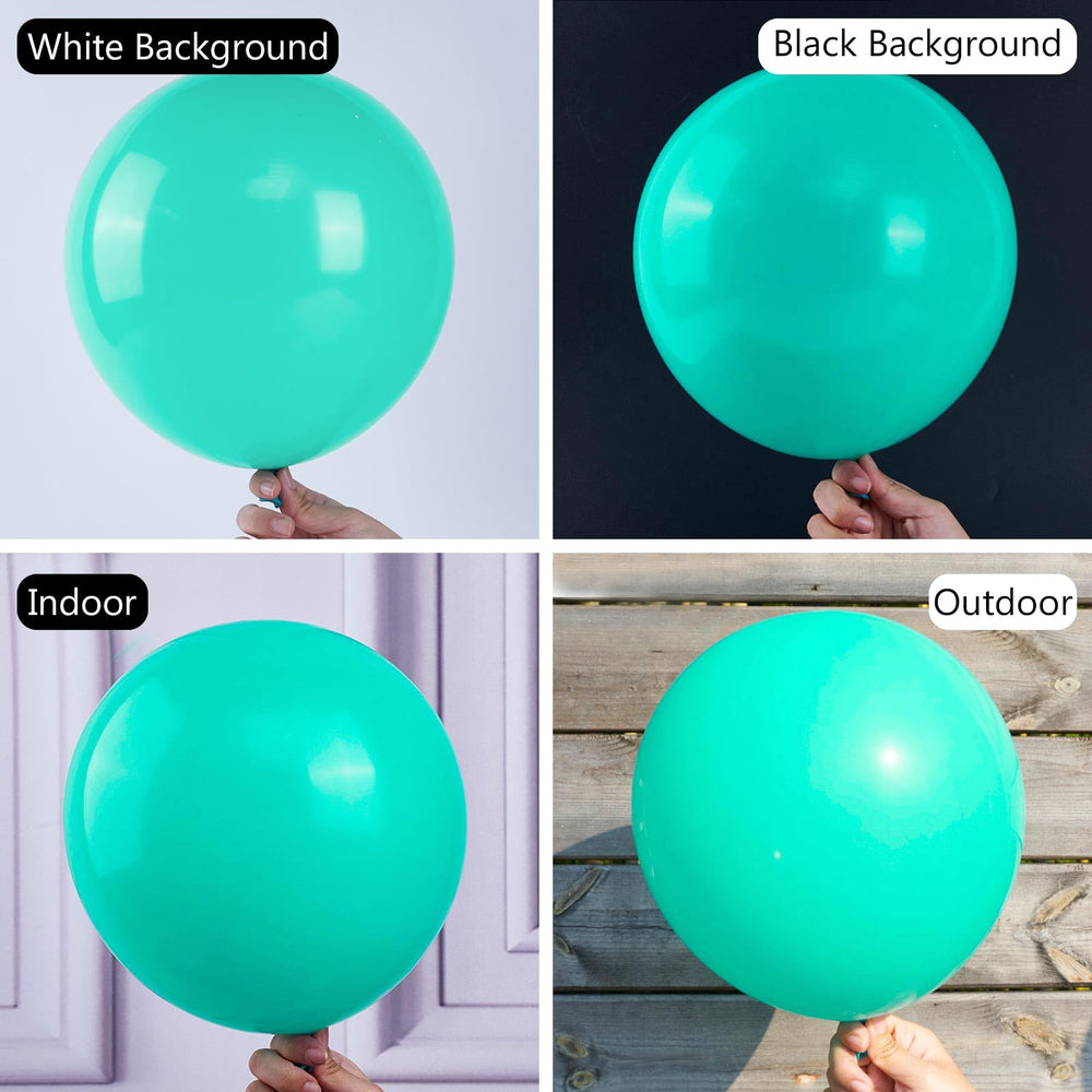 PartyWoo wedding teal balloons add sophisticated color to reception styling