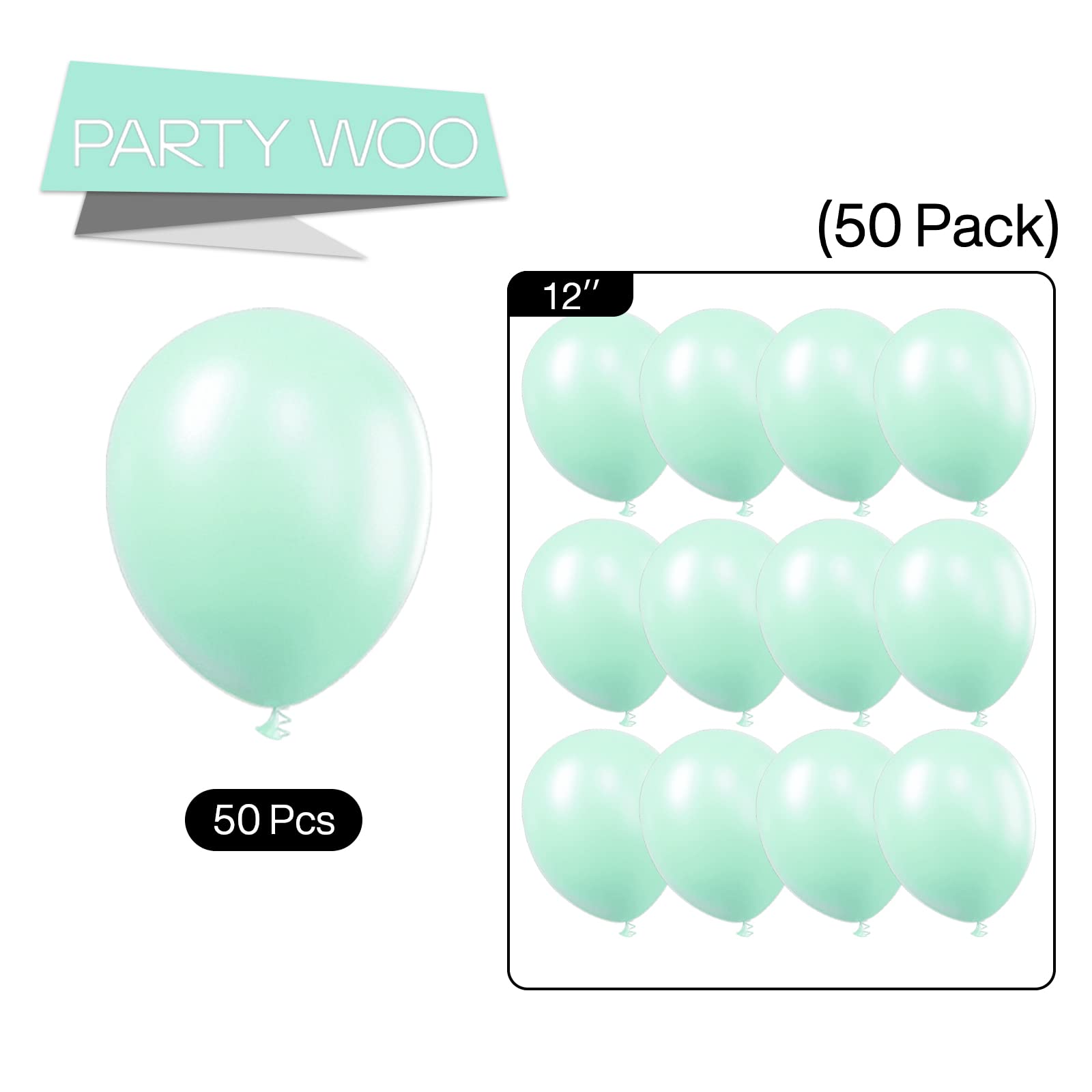 PartyWoo wedding teal balloons create refined decor accents