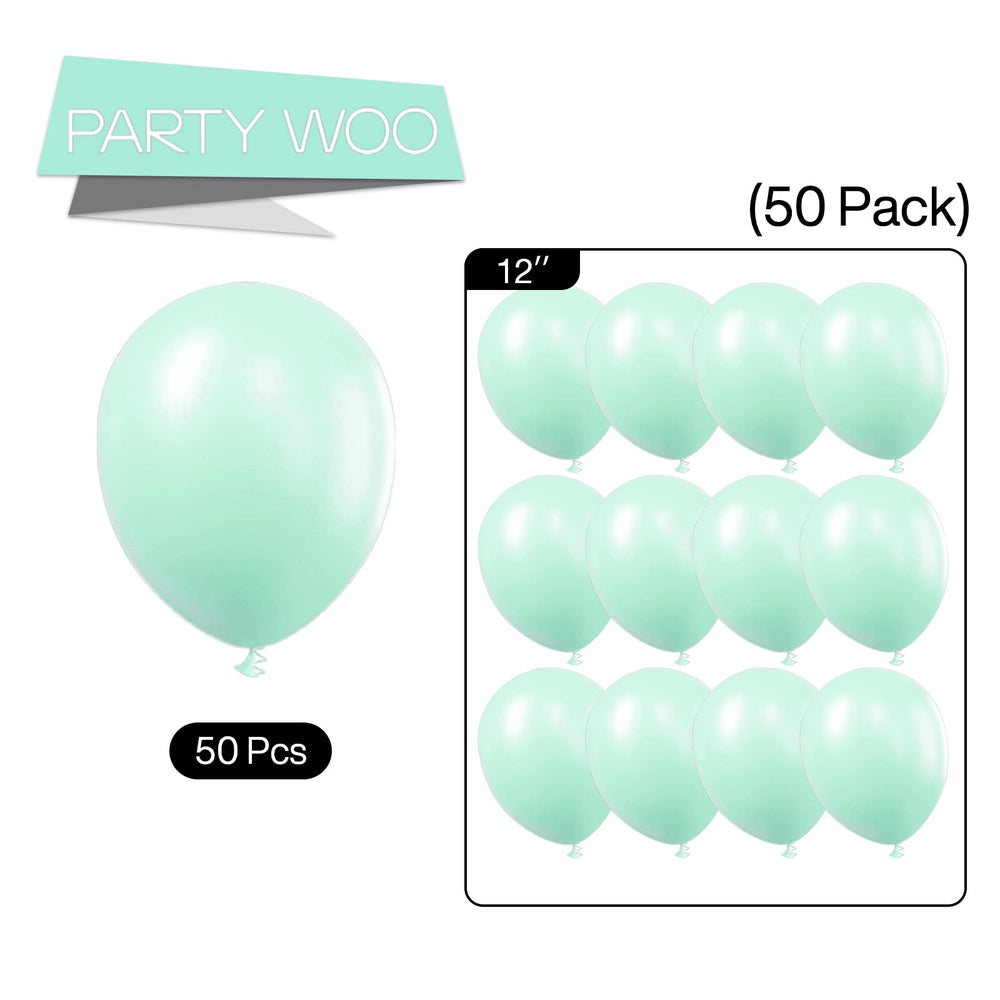 PartyWoo wedding teal balloons create refined decor accents