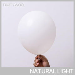 PartyWoo white balloons 12in 30pc set for versatile party decor.