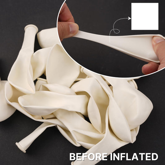 PartyWoo white 12-inch balloons ideal for garlands and centerpieces