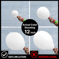 PartyWoo white 5-inch balloons versatile for clusters and fillers