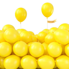 PartyWoo yellow 5 inch balloons for vibrant birthday decor