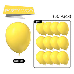 PartyWoo birthday decor yellow balloons add sunny color