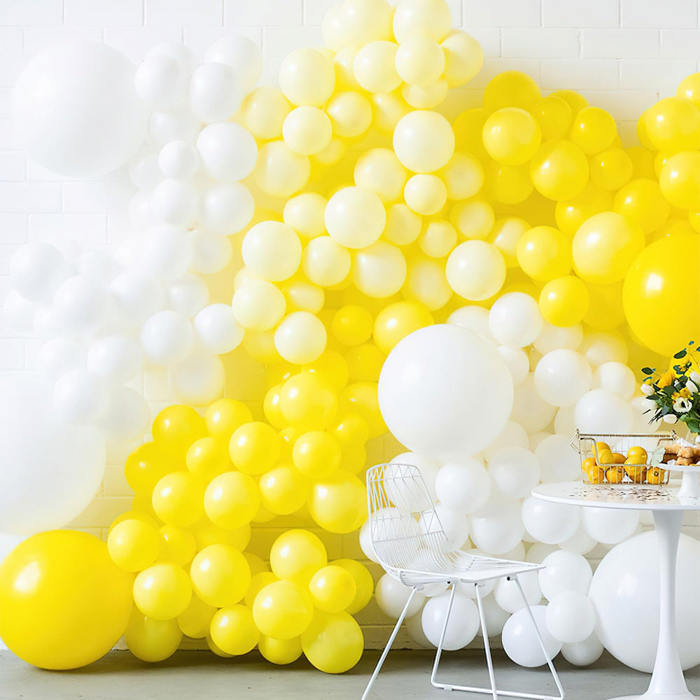 PartyWoo yellow balloon garland for wedding and celebrations