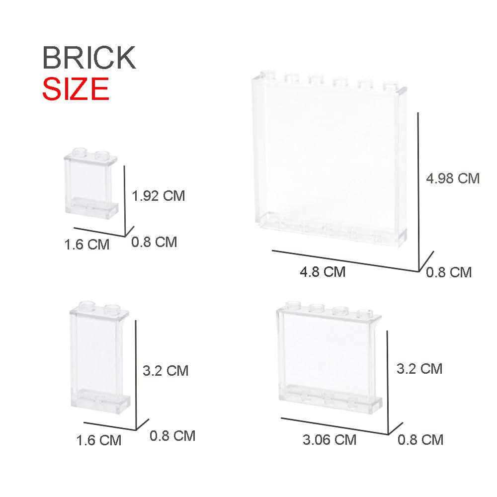 Pasacho bricks 1x2x2—compact clear panels for small openings