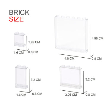 Pasacho bricks 1x2x2—compact clear panels for small openings