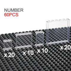 Pasacho bricks 1x6x5—bright, transparent module for detailed car and building features