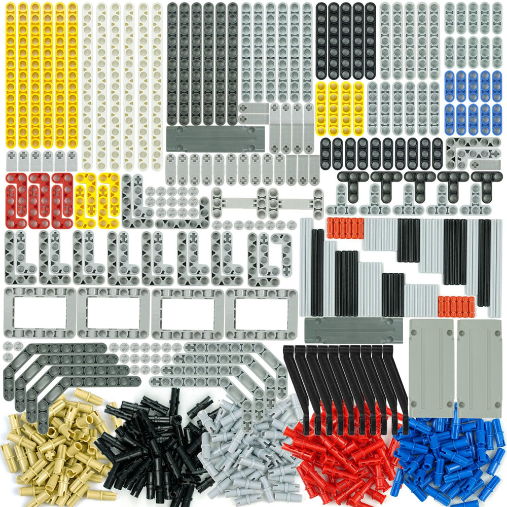 Pasacho technical parts beams and axles showcase versatile construction for kids and builders.