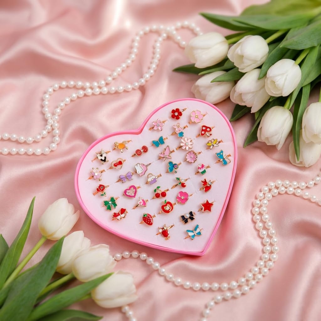 PASEMM rings variety showing playful styles for dress-up moments