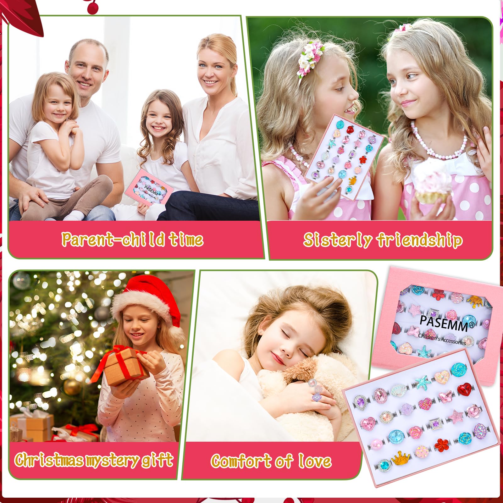 PASEMM durable acrylic and nickel-free metal for safe dress-up.