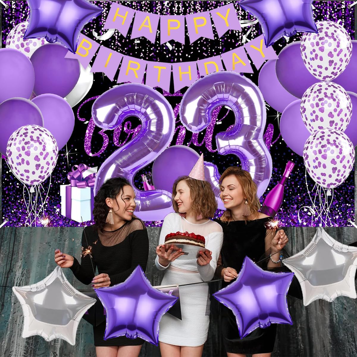 Pasiihol Purple 12-inch balloons (12pc) embellish walls and ceilings with color.