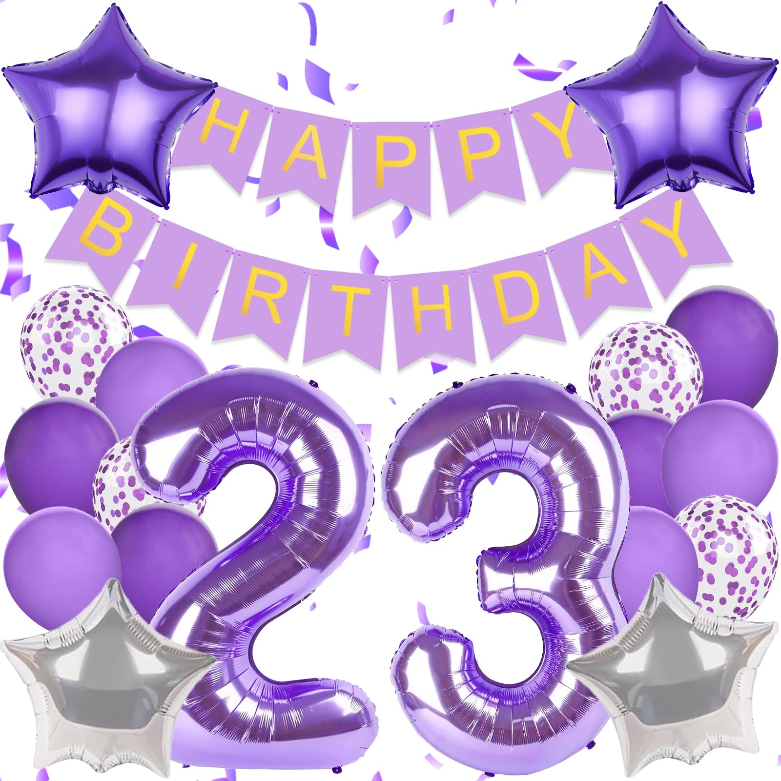 Pasiihol Purple Happy Birthday Banner adds a bold focal point to celebrations.