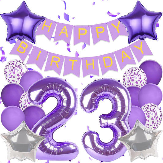Pasiihol Purple Happy Birthday Banner adds a bold focal point to celebrations.