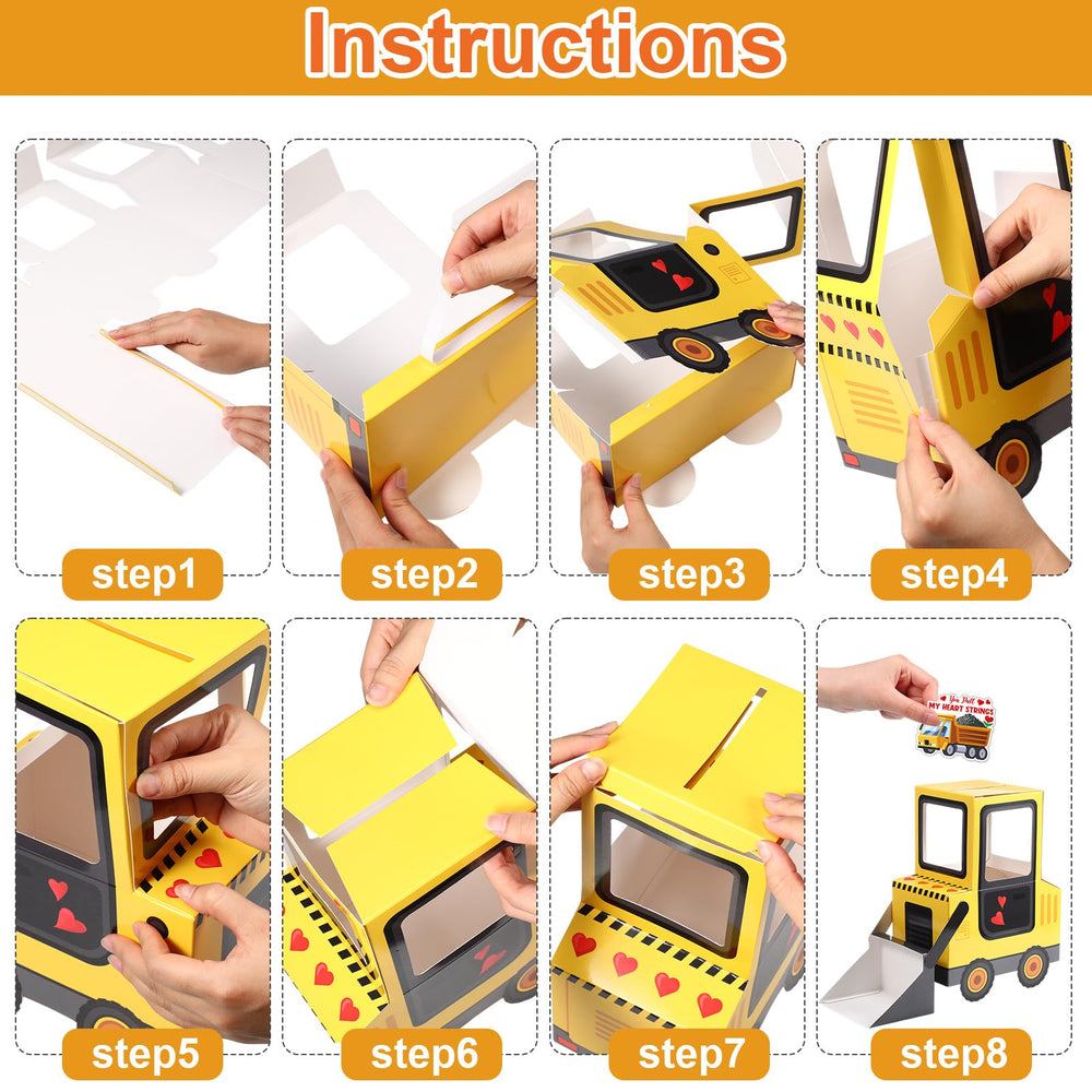 Pasimy construction vehicle cards variety for engaging classroom exchanges