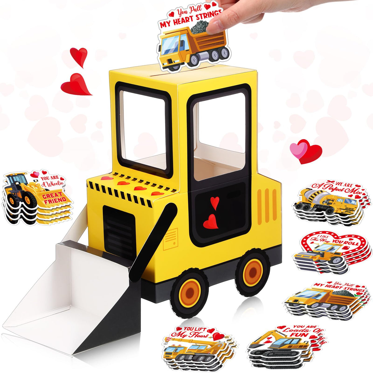 Pasimy DIY valentine mailbox ready for classroom card exchange