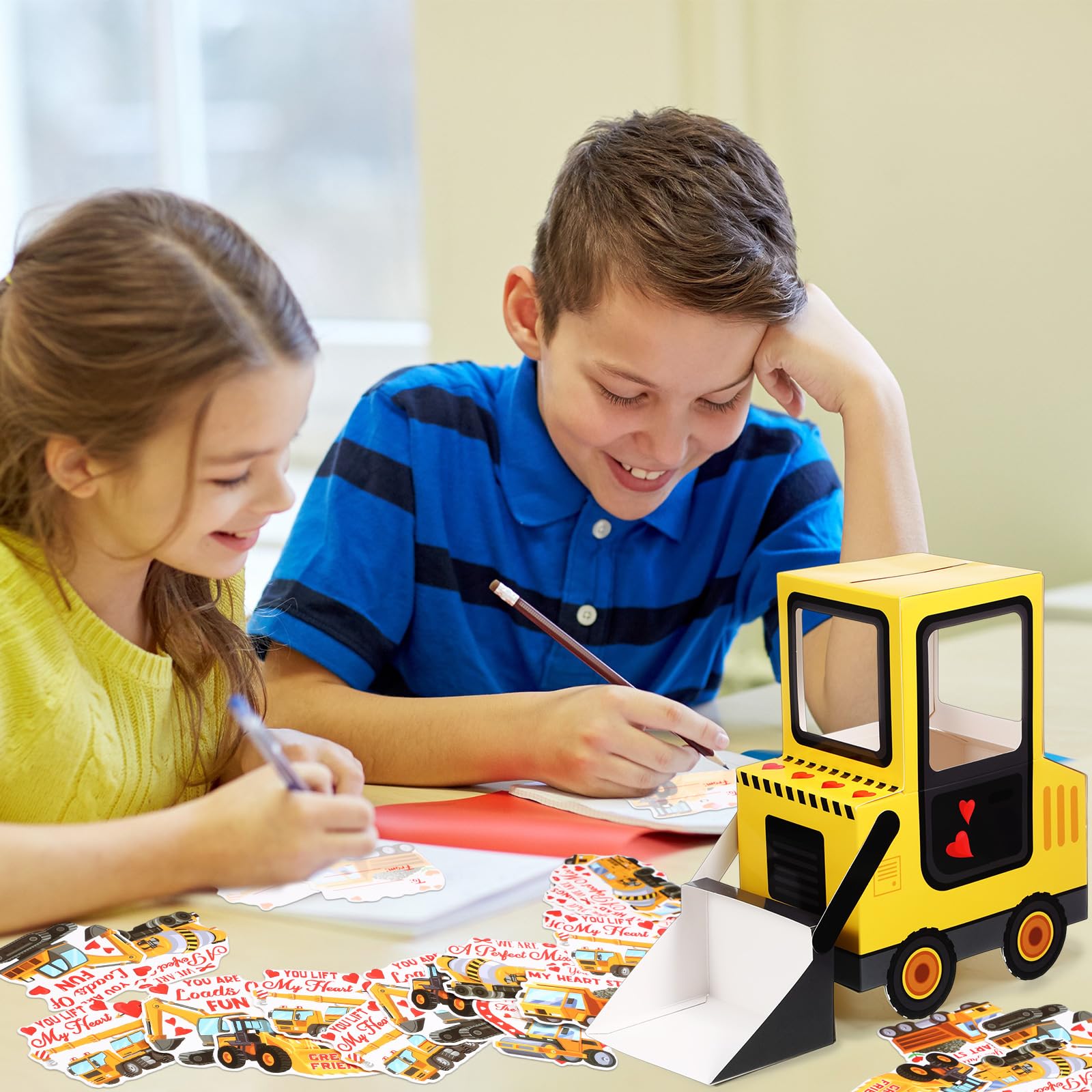 Pasimy excavator mailbox assembly for school party activities