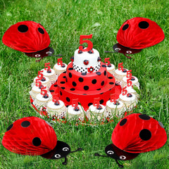 Pasimy ladybug decorations suit baby showers and birthday celebrations.
