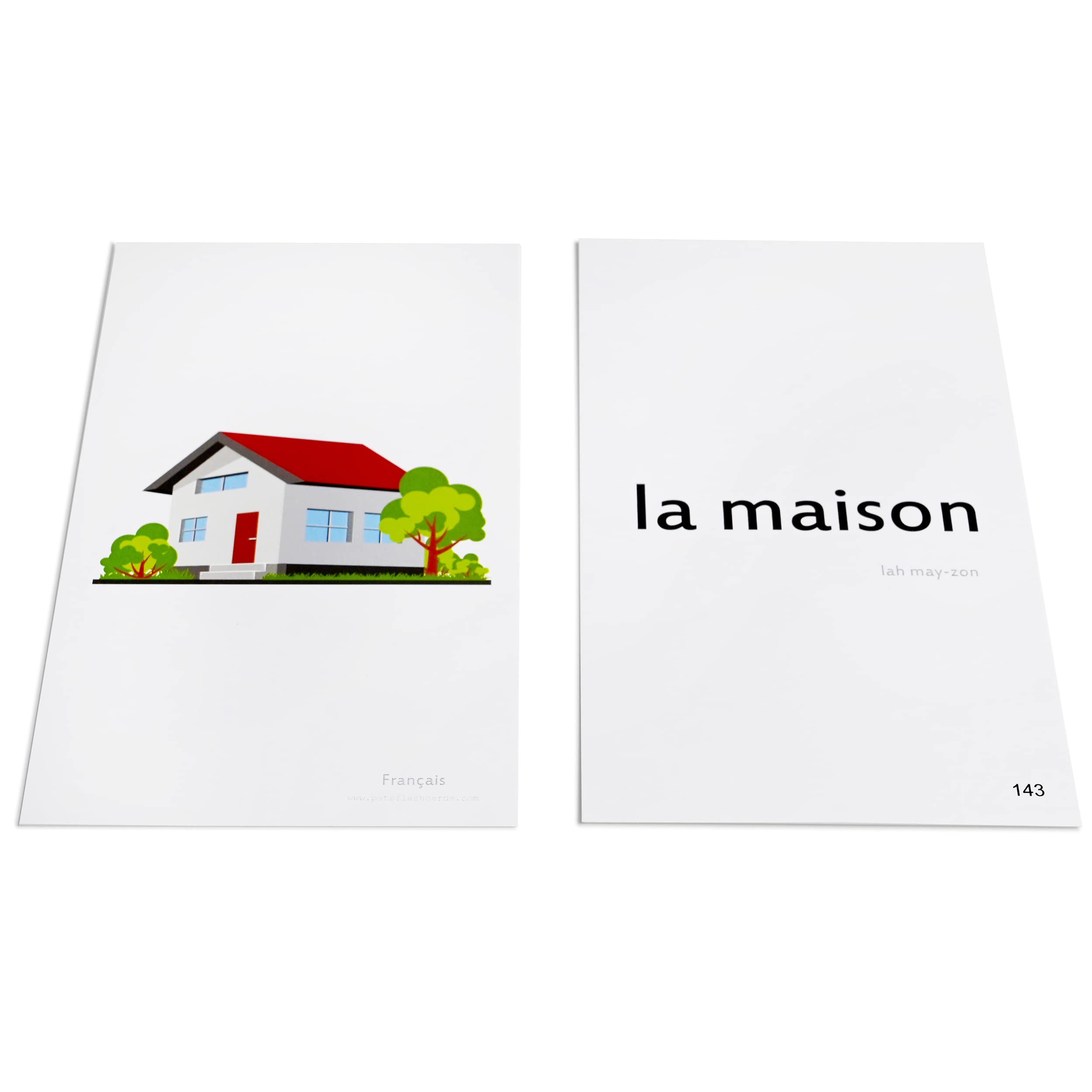 Pat's Flash Cards food cards showcase vivid scenes for visual French vocabulary practice