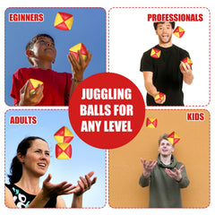 Patelai juggling balls colorful contrast aids quick color recognition and focus.
