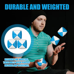 Patelai irregular-round juggling balls reduce bounce for beginner-friendly routines