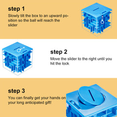 Patelai money maze lid open demonstrates how to access the reward.