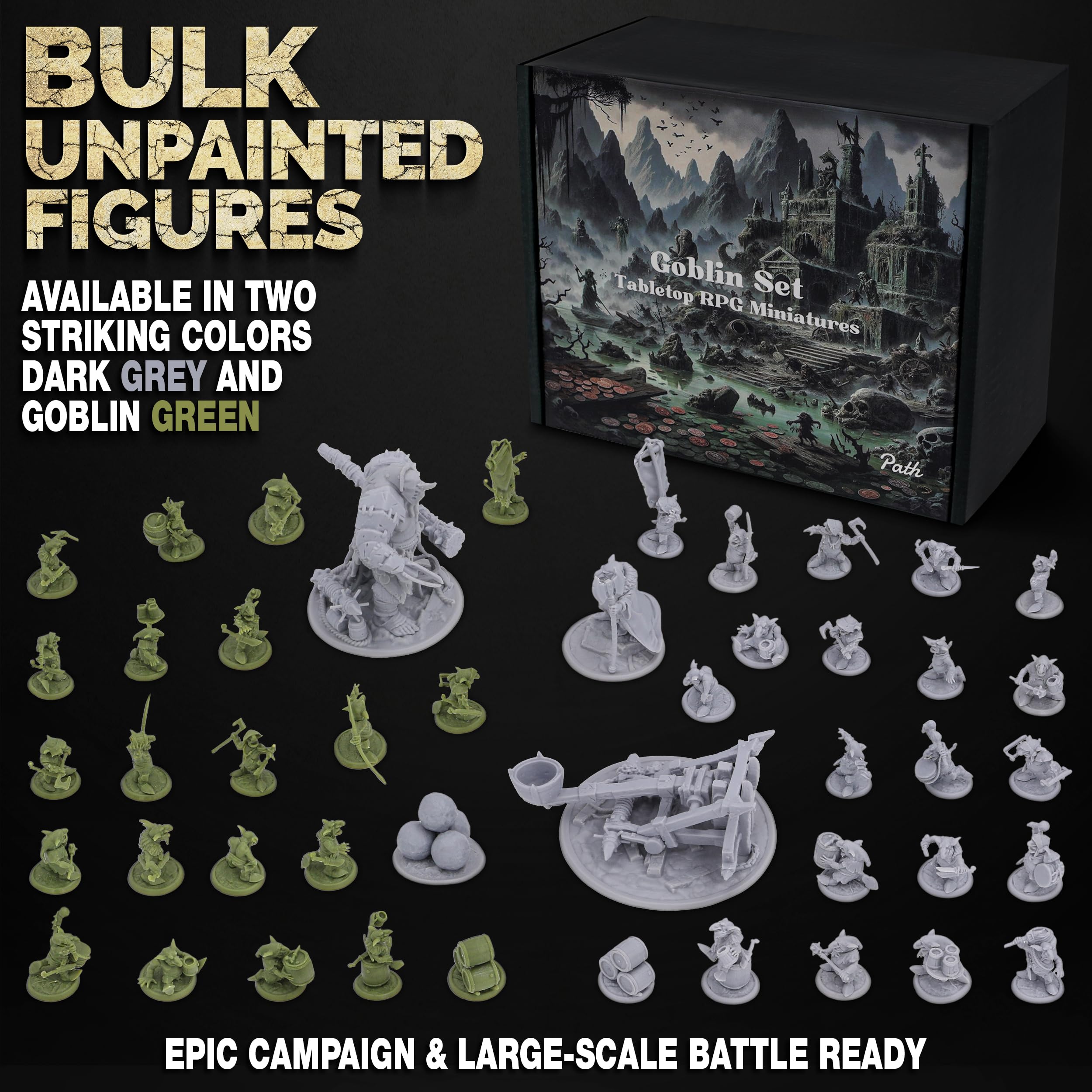 Path Gaming Fantasy Goblins Set goblin-war-horde diorama-ready collectible for display