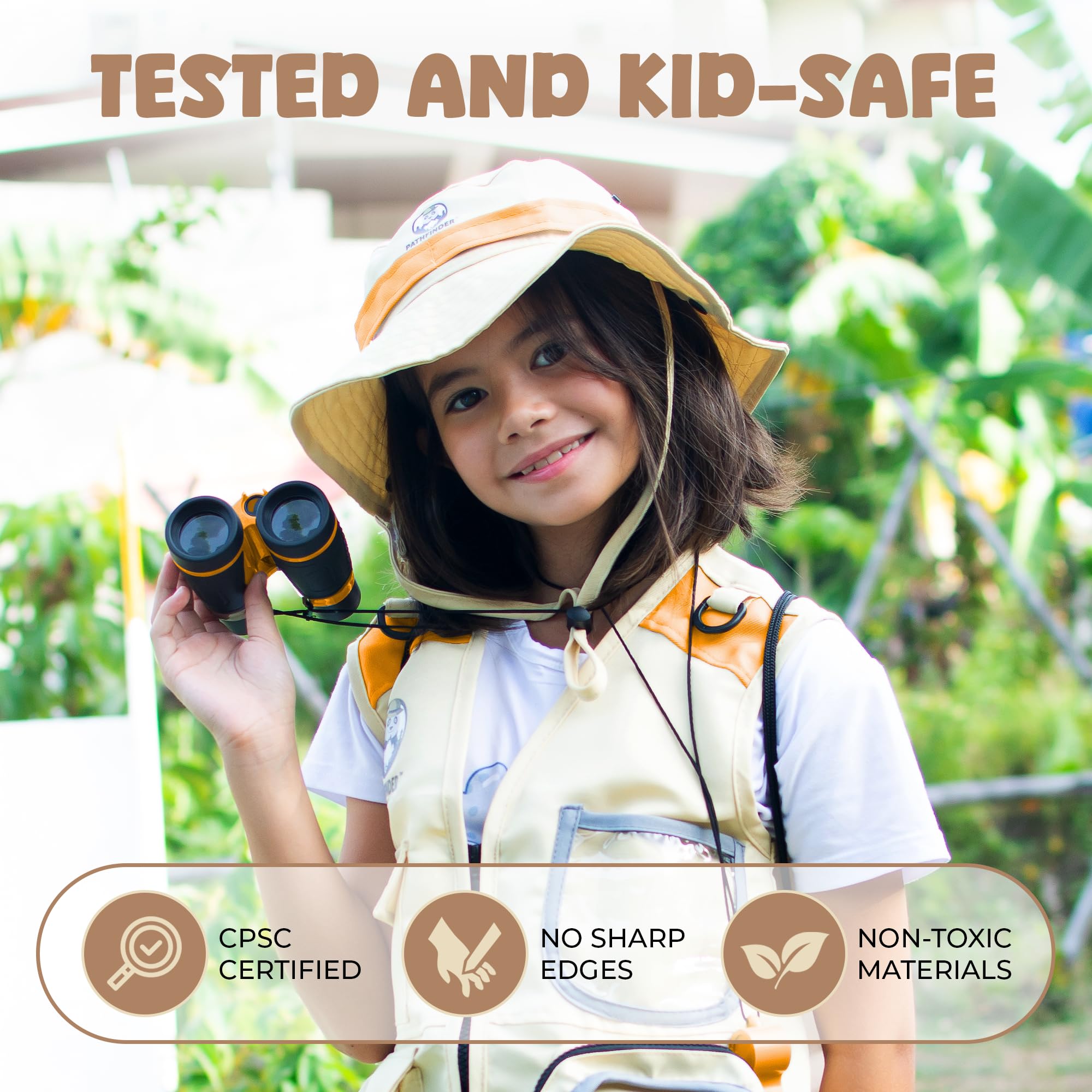 PATHFINDER PANDAS kids explorer kit butterfly net for bug catching.
