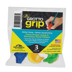 Pathways For Learning Grotto Grips 3-pack pencil grips improve grip and reduce writing fatigue.