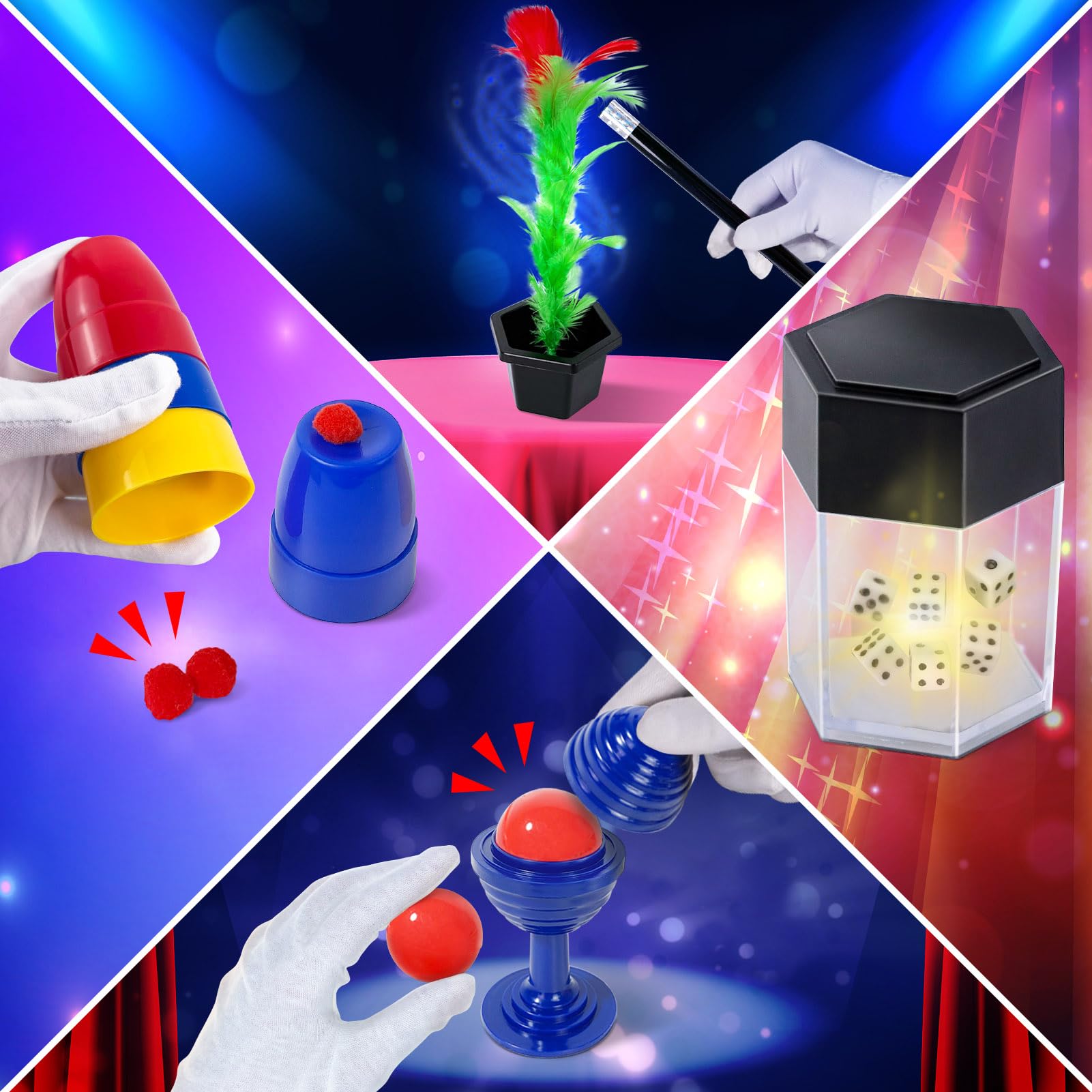 PATIFEED Magic Kit instruction manual guides young magicians step by step.