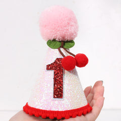 PATRDIO baby party accessory cherry hat for memories.