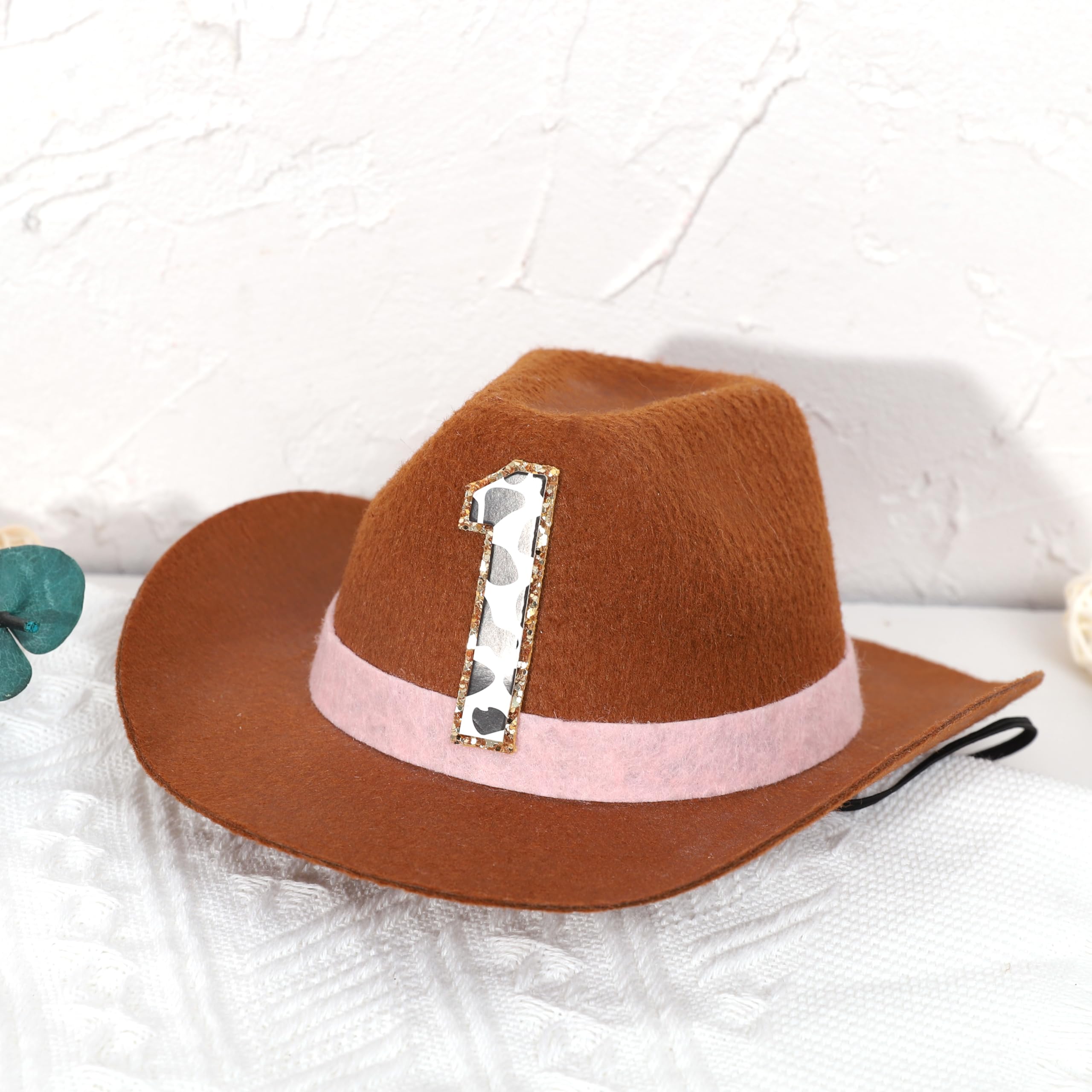 PATRDIO cowboy birthday hat pink decorative prop adds western flair to birthday decor