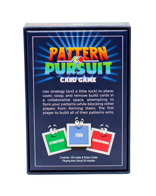 Pattern Pursuit cards in play area showing vibrant patterns and strategic choices.