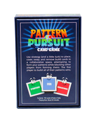 Pattern Pursuit cards in play area showing vibrant patterns and strategic choices.