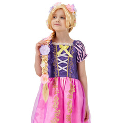 PATURPINT flower-embellished wig adds whimsical flair for princess parties