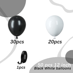 PATYDECRO 12-inch black balloon ready for a dramatic display.