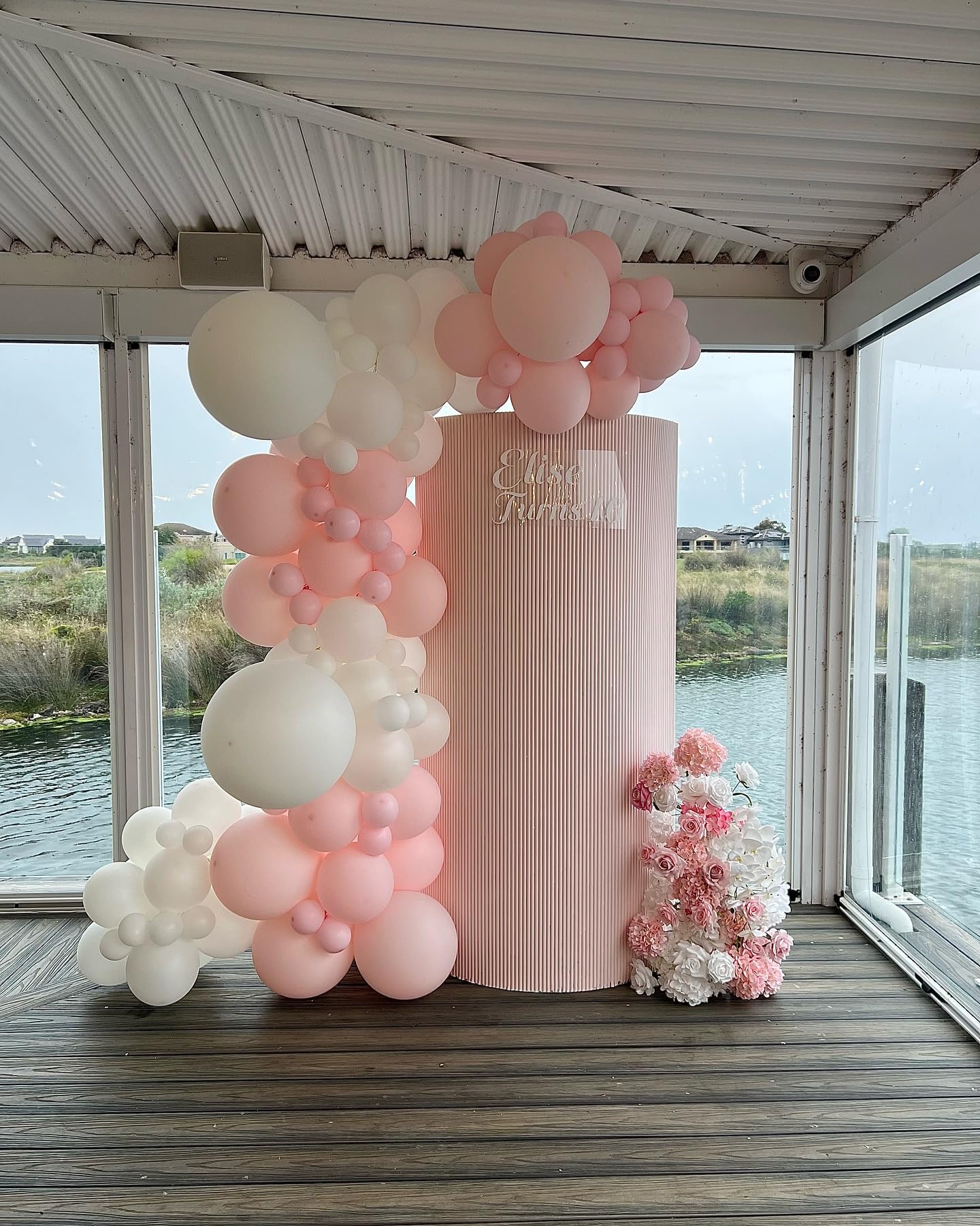 PATYDECRO pink-white balloons backdrop ideas for weddings and parties